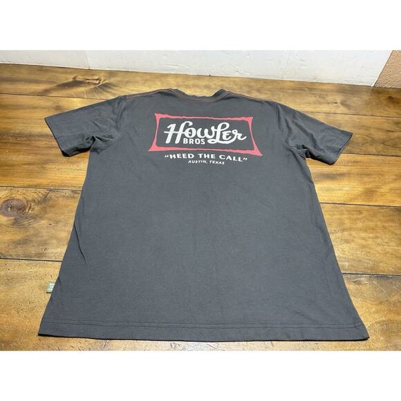 Howler Bros Shirt Mens Medium Gray Austin Logo Heed The Call - Picture 8 of 9